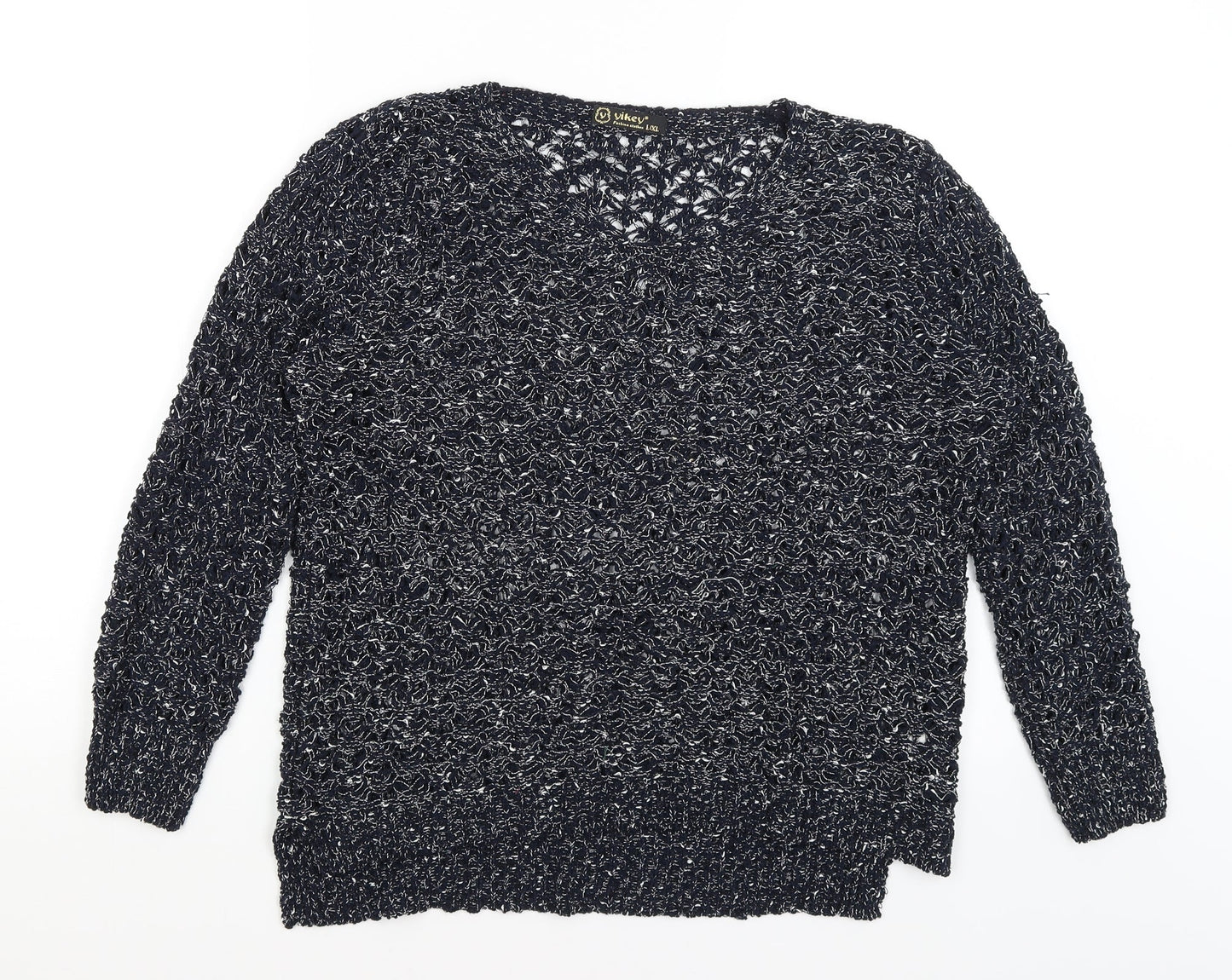 Yikey Womens Blue   Pullover Jumper Size L
