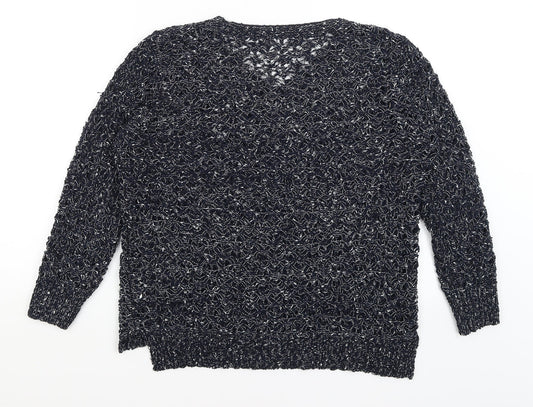 Yikey Womens Blue   Pullover Jumper Size L