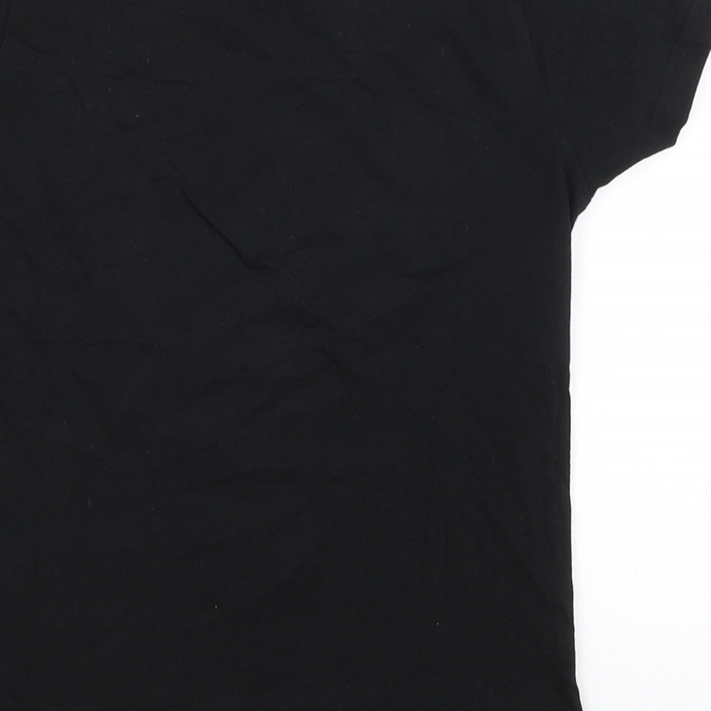 Primark Girls Black   Basic T-Shirt Size 7-8 Years  - Flossing