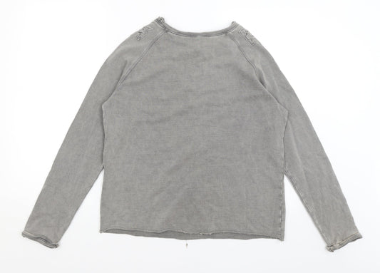 H&M Womens Grey   Pullover Jumper Size M