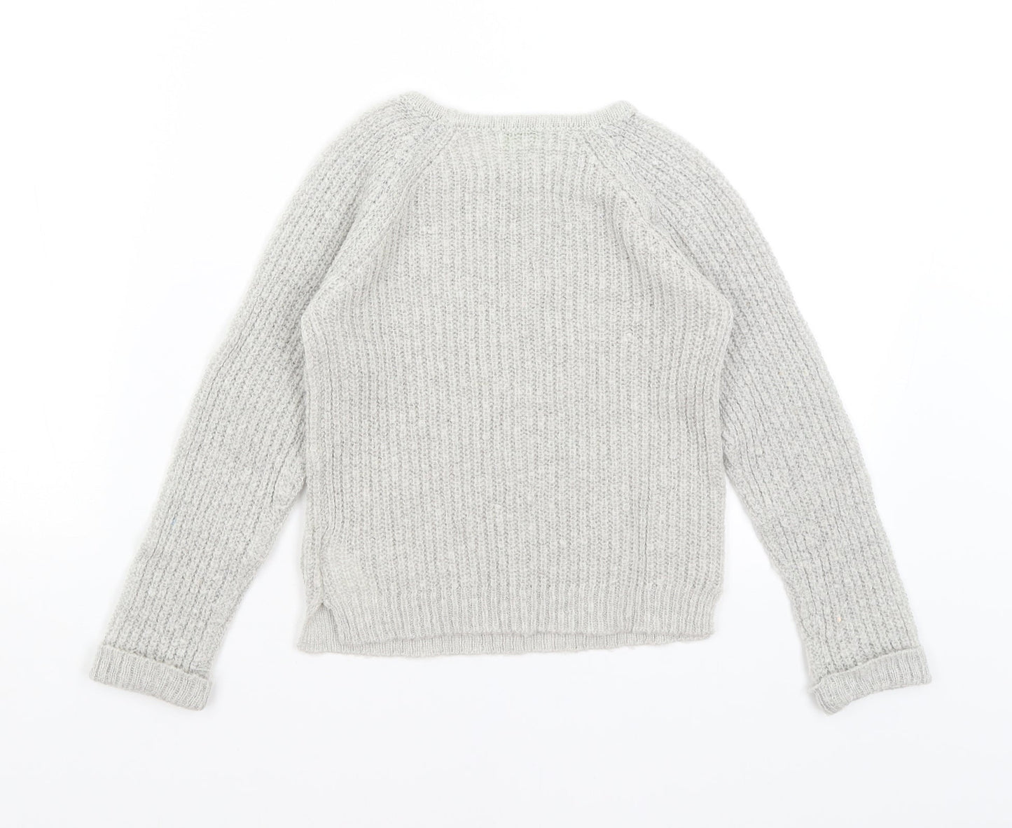 Vertbaydet Girls Grey   Pullover Jumper Size 8 Years