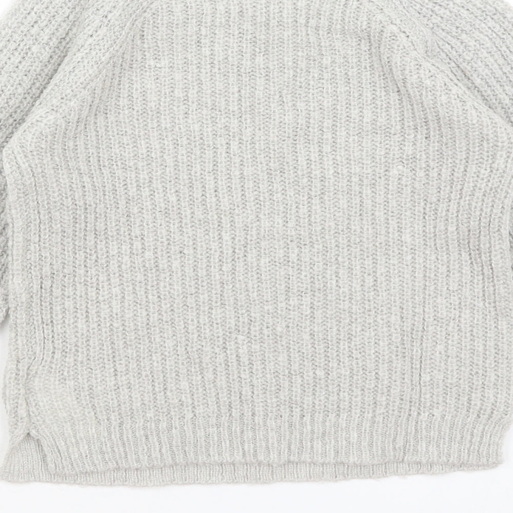 Vertbaydet Girls Grey   Pullover Jumper Size 8 Years