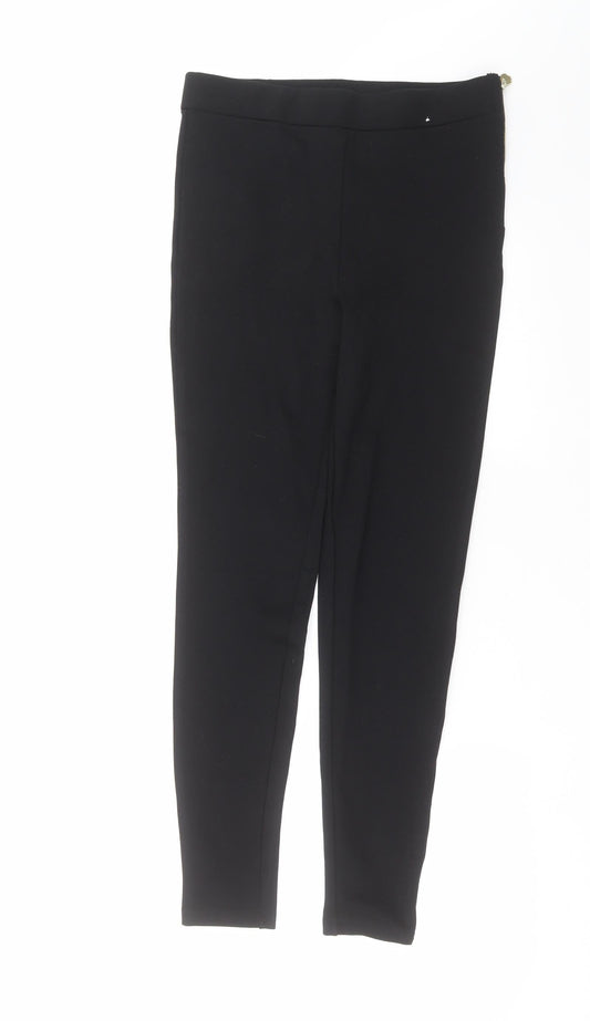 Papaya Womens Black   Trousers  Size 10 L27 in