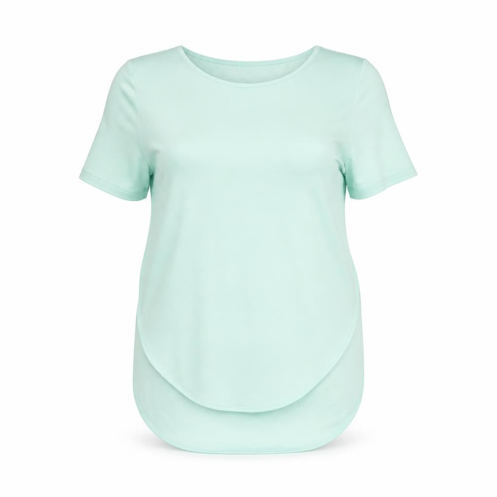 Topshop Womens Green   Basic Blouse Size 8  - open sides