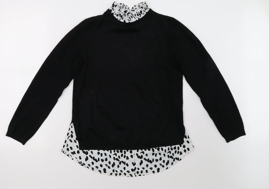 Matalan Womens Black   Pullover Sweatshirt Size 10