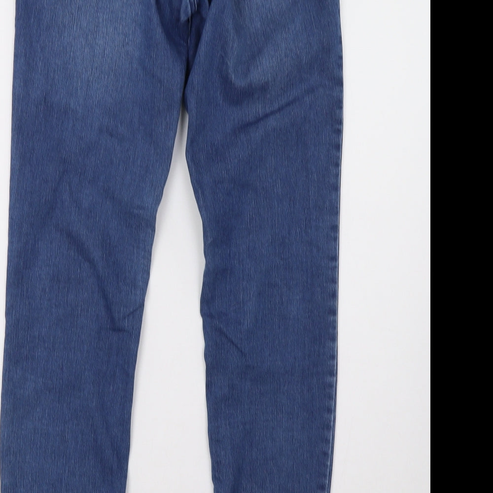 H&M Womens Blue   Jegging Trousers Size 10 L32 in