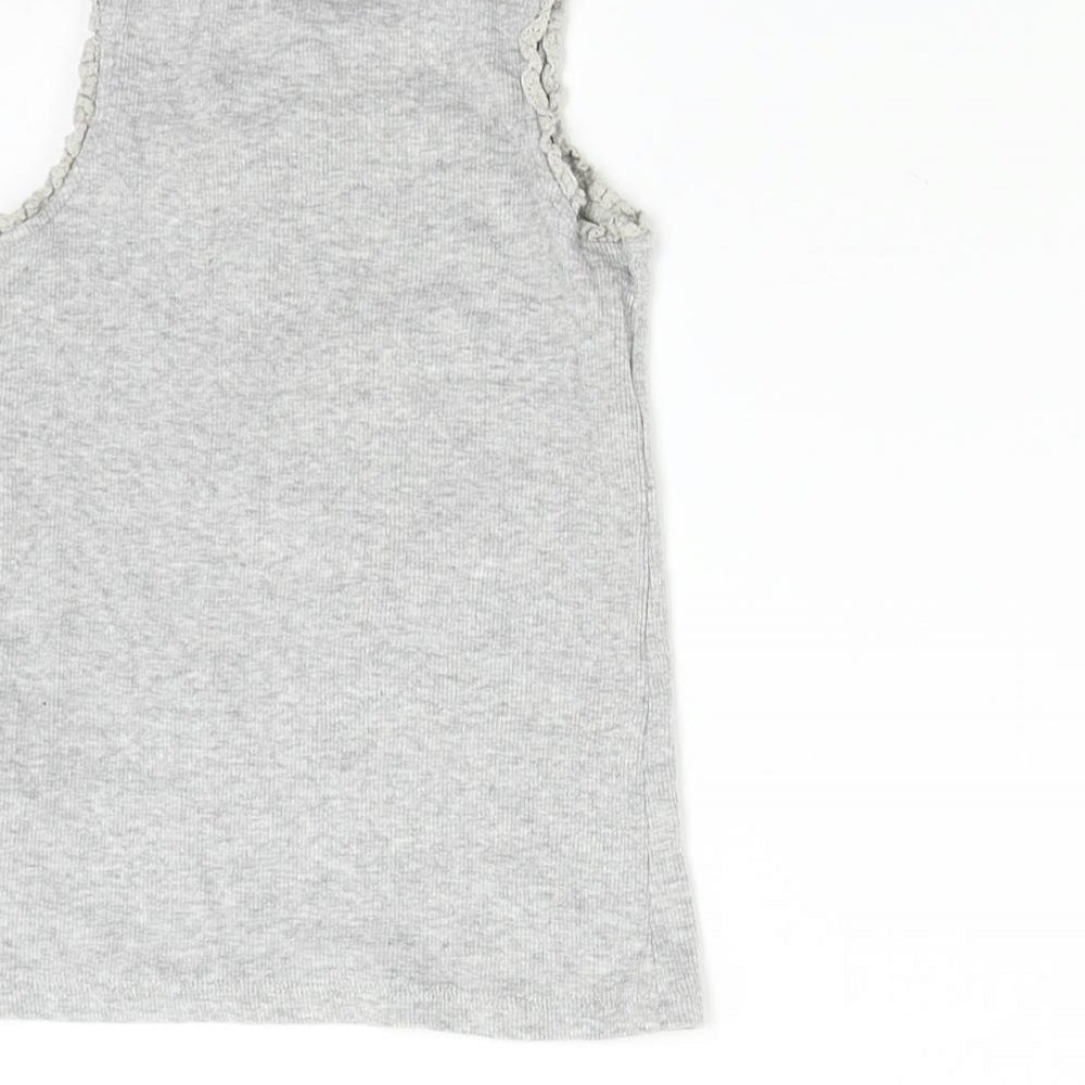 NEXT Girls Grey   Basic T-Shirt Size 4 Years