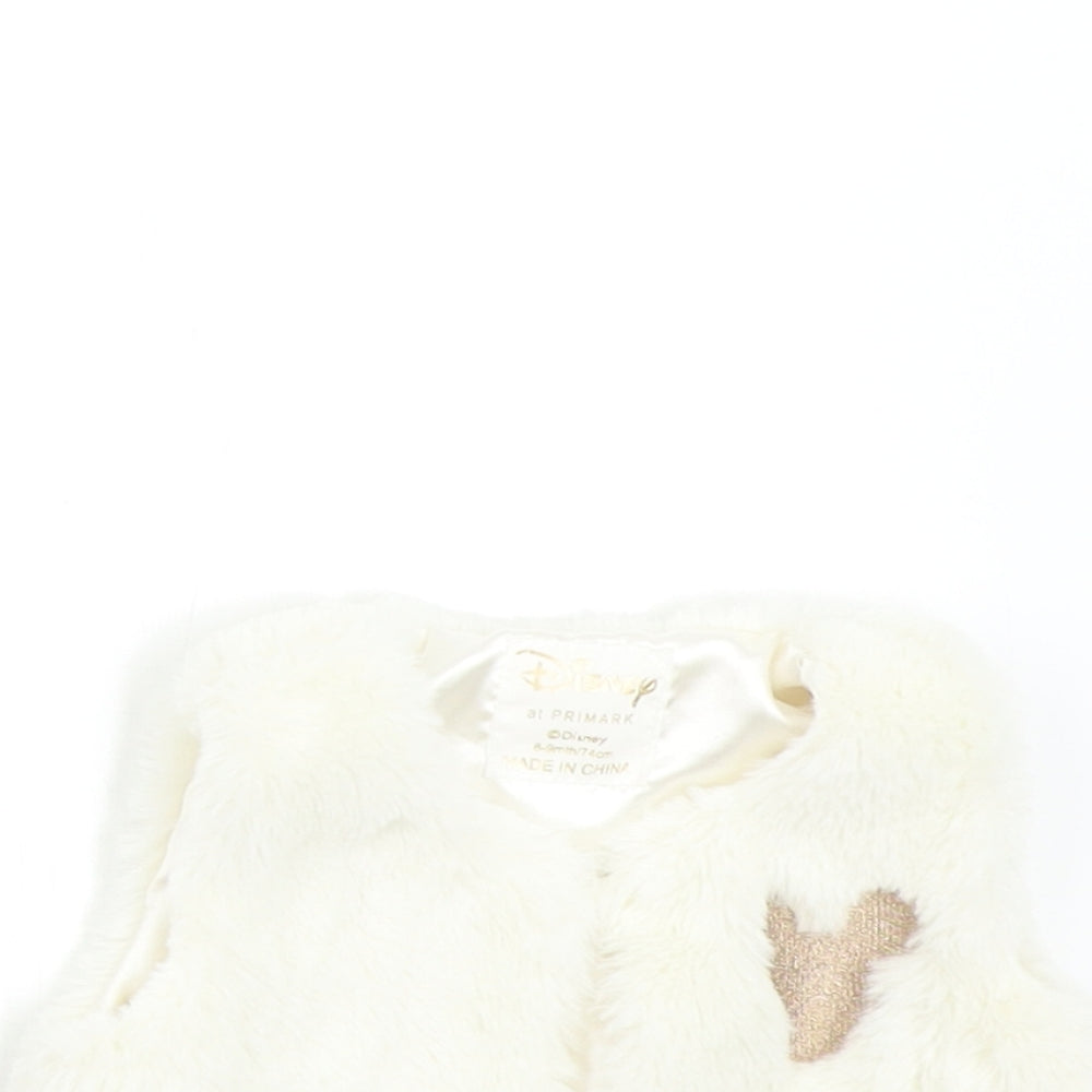 Primark Baby Ivory   Gilet Waistcoat Size 6-9 Months  - Disney