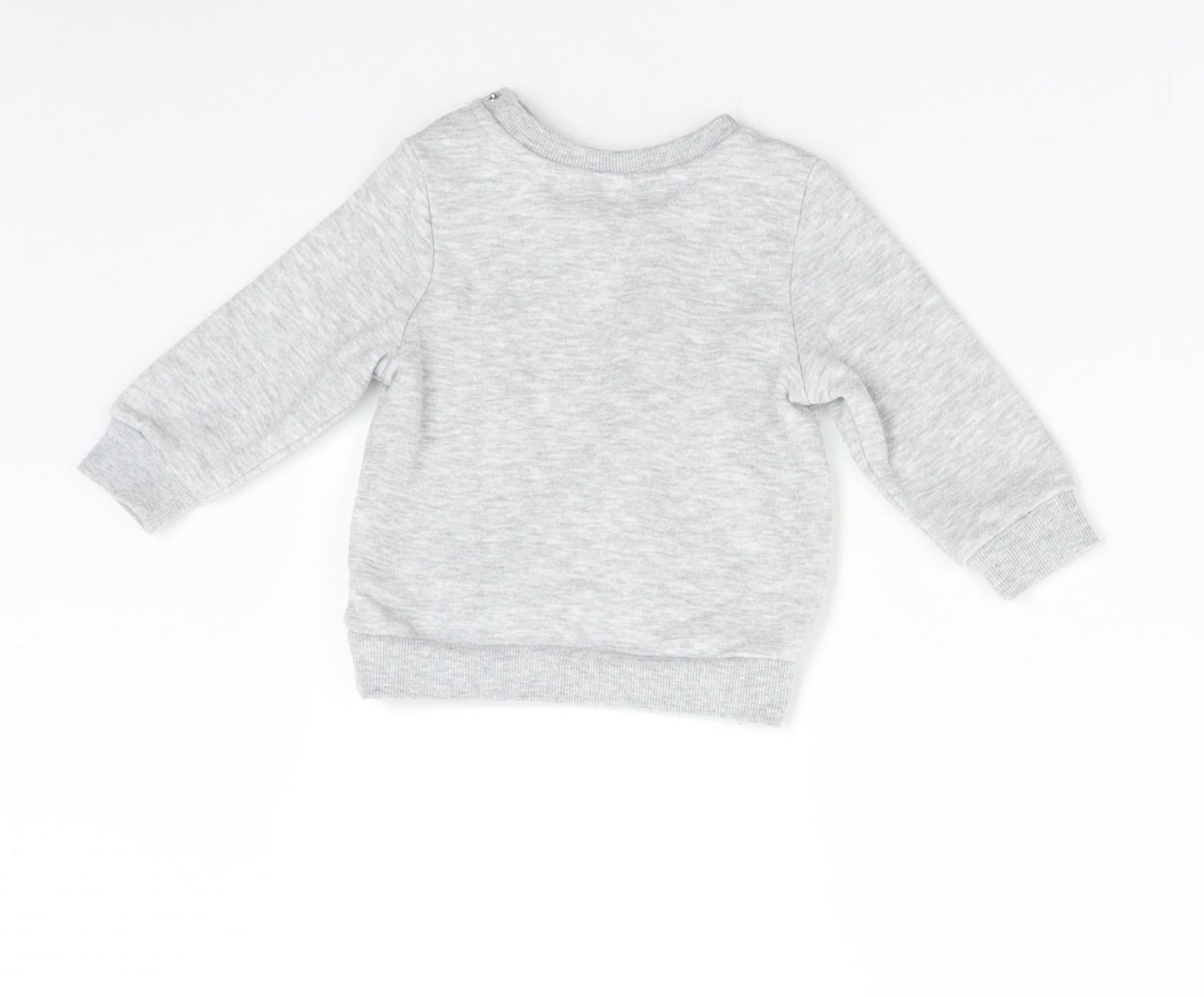 Primark Baby Grey   Pullover Jumper Size 6-9 Months  - Star