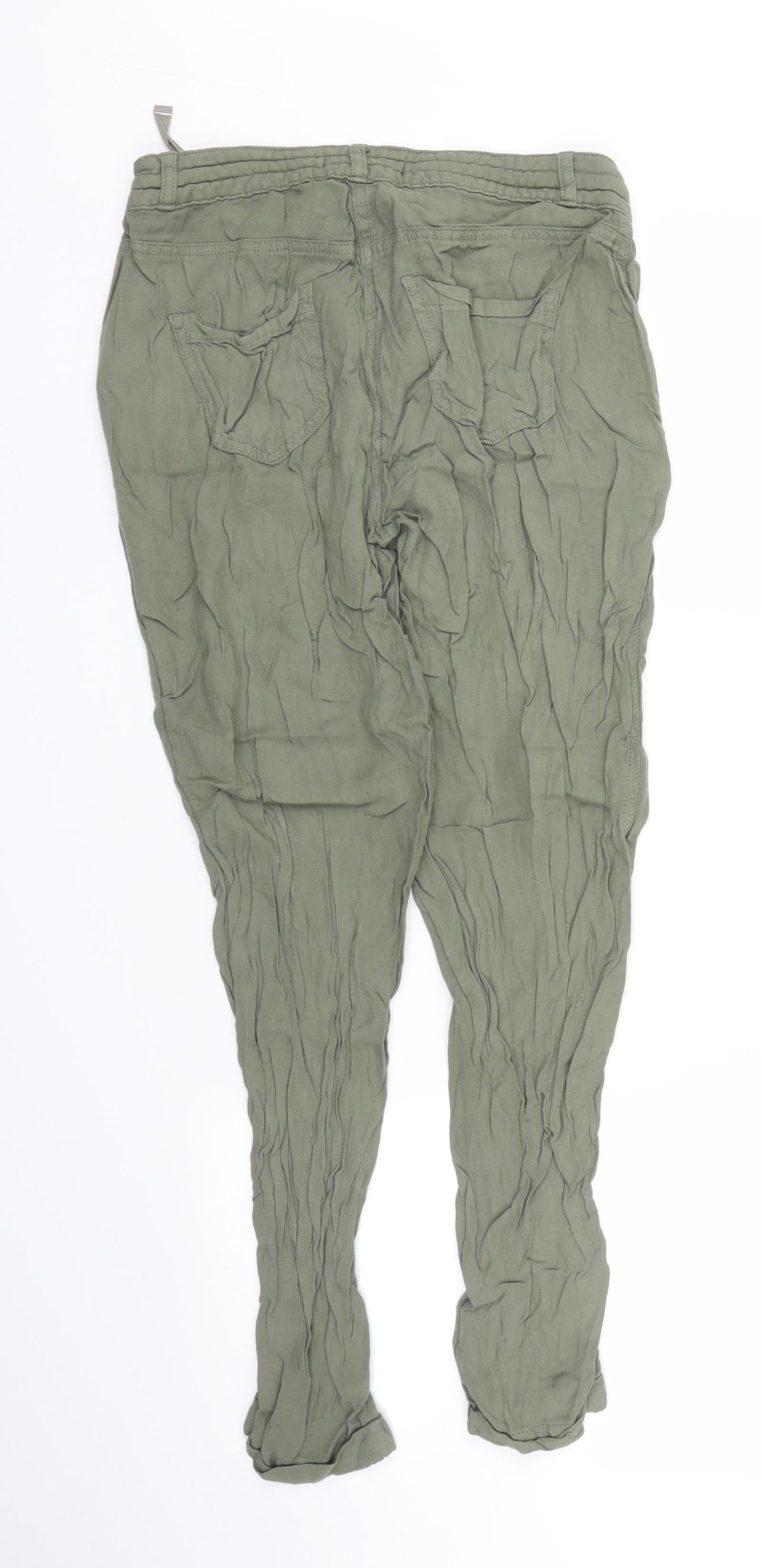 Dorothy Perkins Womens Green   Capri Trousers Size 8 L23 in