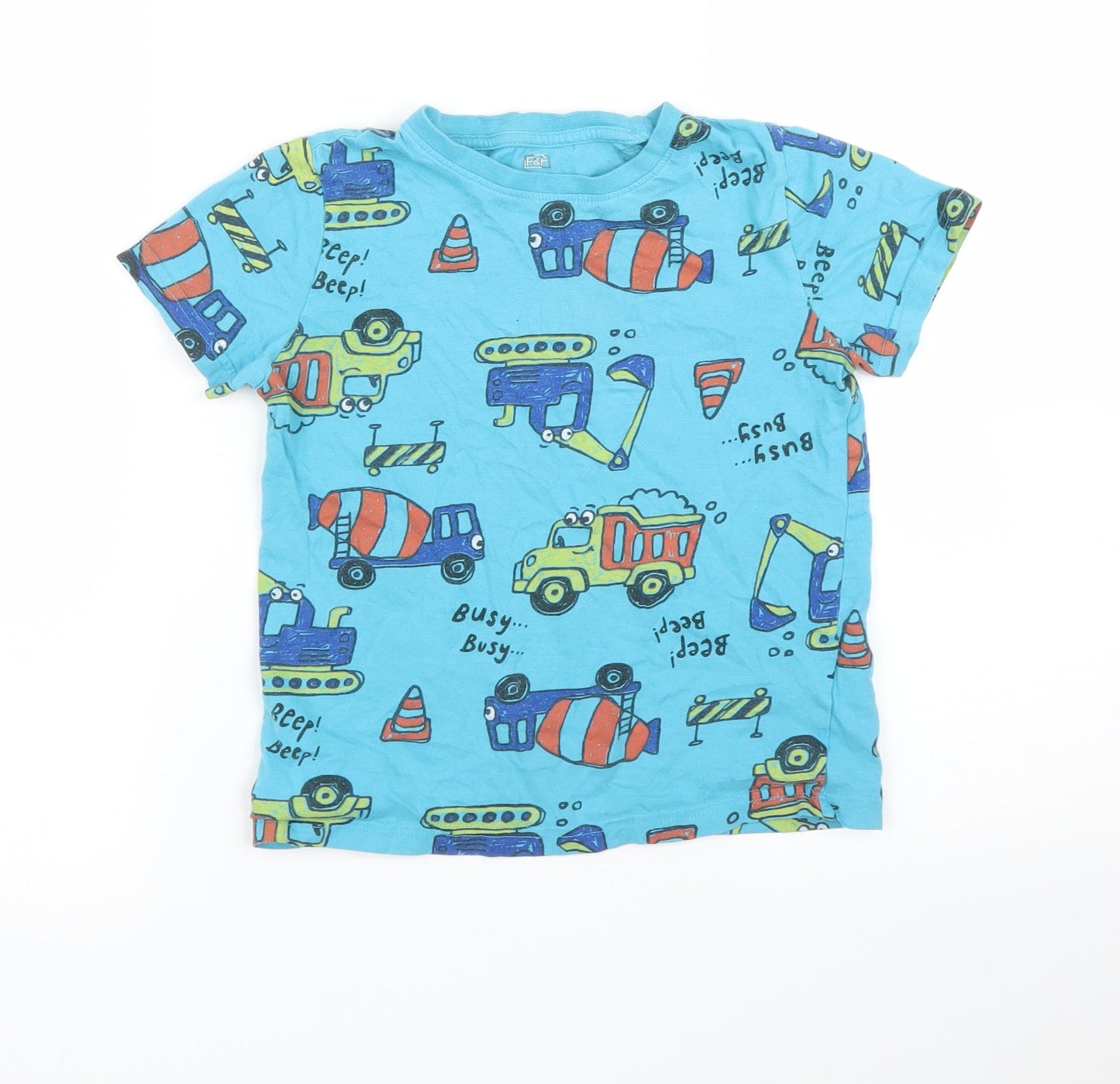 F&F Boys Blue   Basic T-Shirt Size 6 Years