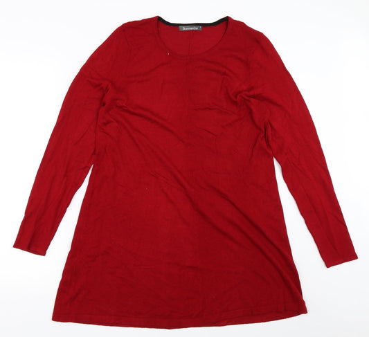 Bonmarché Womens Red   Pullover Jumper Size S