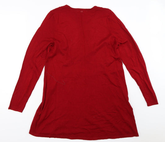 Bonmarché Womens Red   Pullover Jumper Size S