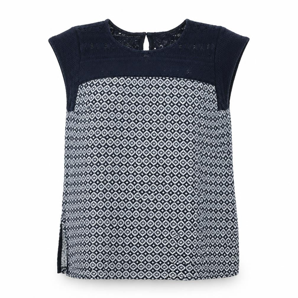 Marks and Spencer  Womens Grey Geometric  Basic Tank Size 10