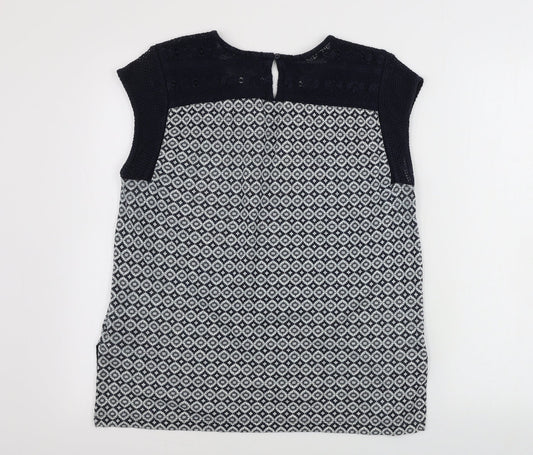 Marks and Spencer  Womens Grey Geometric  Basic Tank Size 10