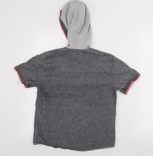 Marks and Spencer  Girls Grey   Basic Button-Up Size 11 Years
