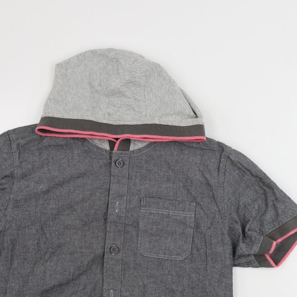Marks and Spencer  Girls Grey   Basic Button-Up Size 11 Years