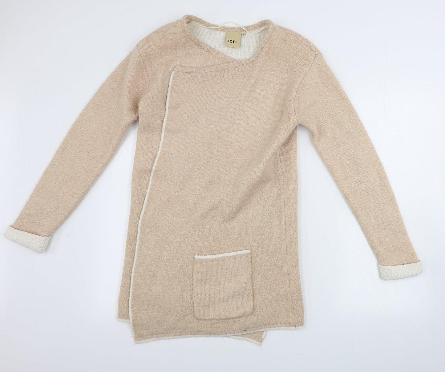 ICHI Womens Beige   Cardigan Jumper Size S