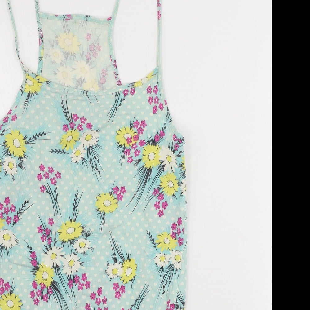 George  Girls Green Floral  Jumpsuit One-Piece Size 10 Years
