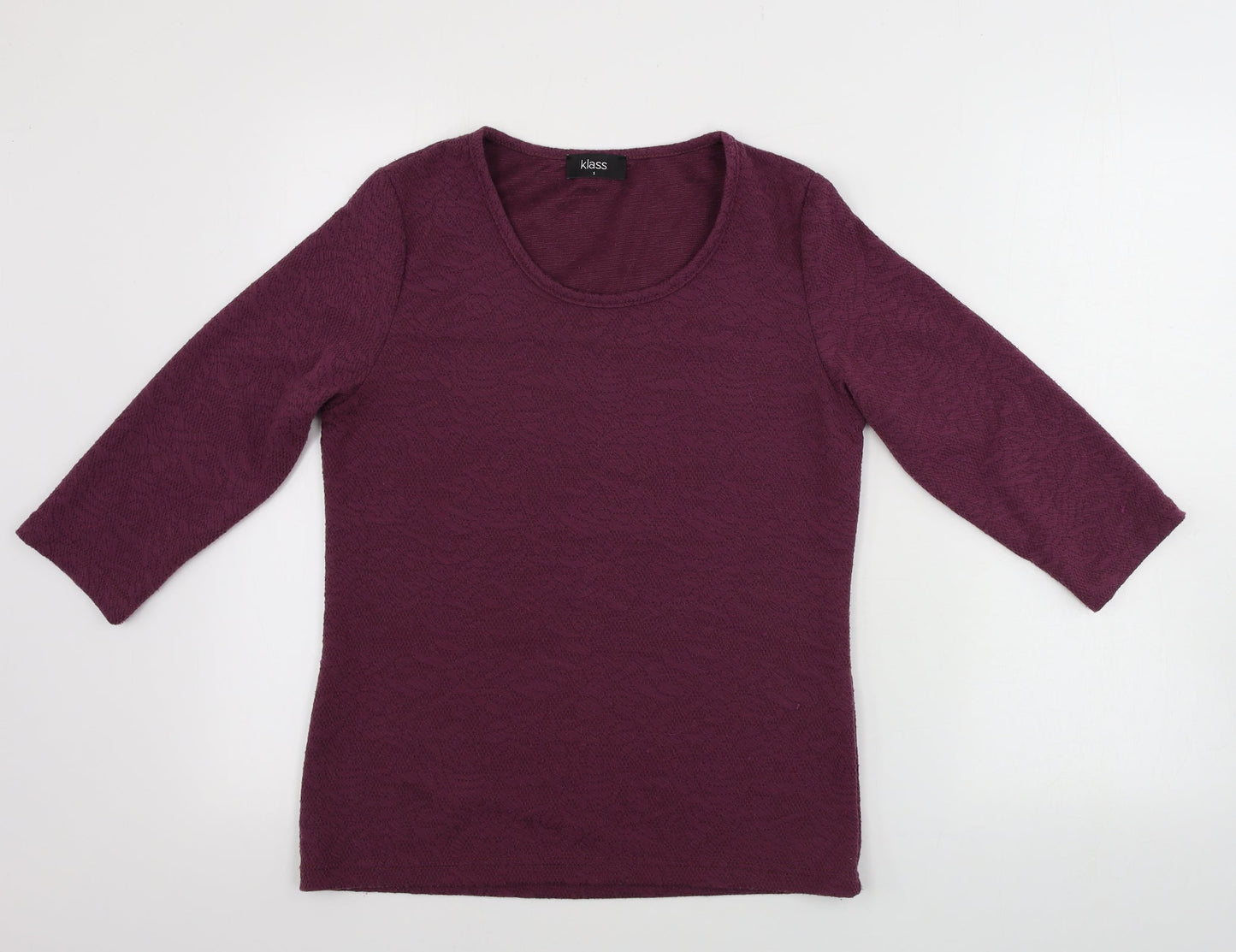 Klass  Womens Purple   Pullover Jumper Size 8