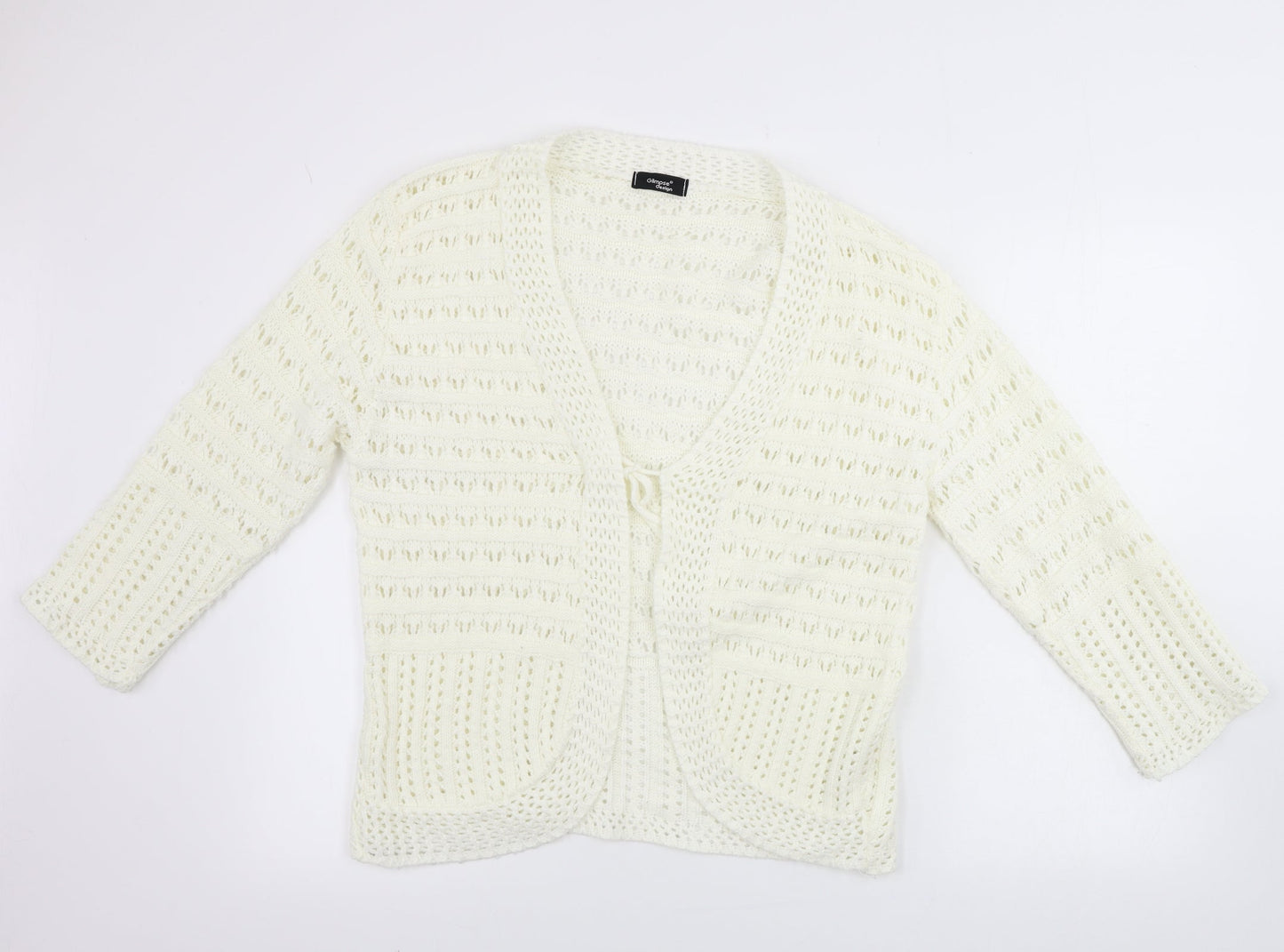 glimpse design  Womens Ivory   Cardigan Jumper Size L