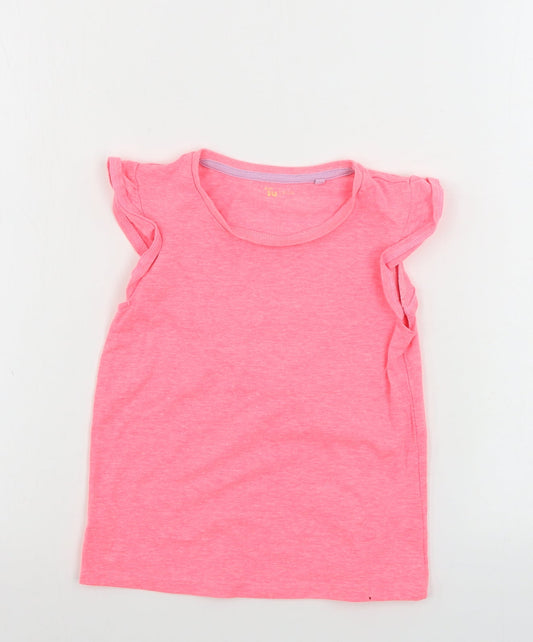 TU Girls Pink   Basic T-Shirt Size 5-6 Years