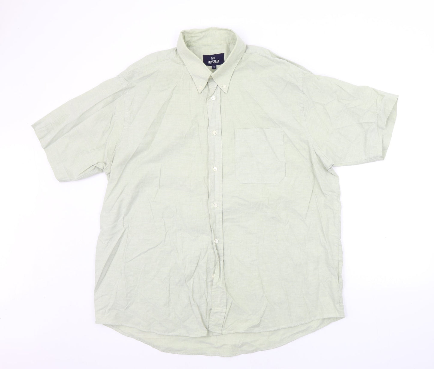 EA Menswear Mens Green    Button-Up Size XL