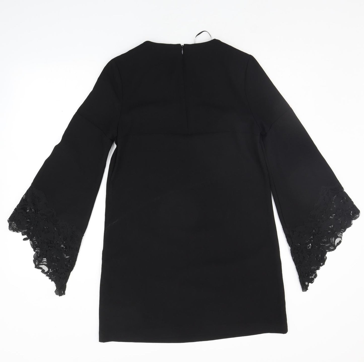 Zara Womens Black Houndstooth  A-Line  Size XS