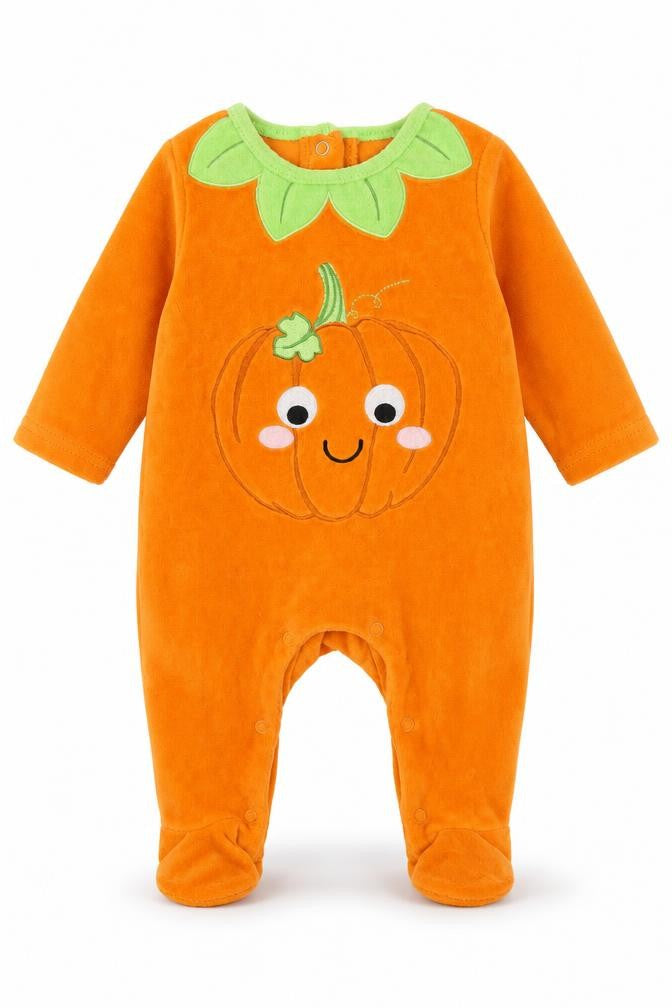 Hallow Scream Baby Orange   Babygrow One-Piece Size 0-3 Months