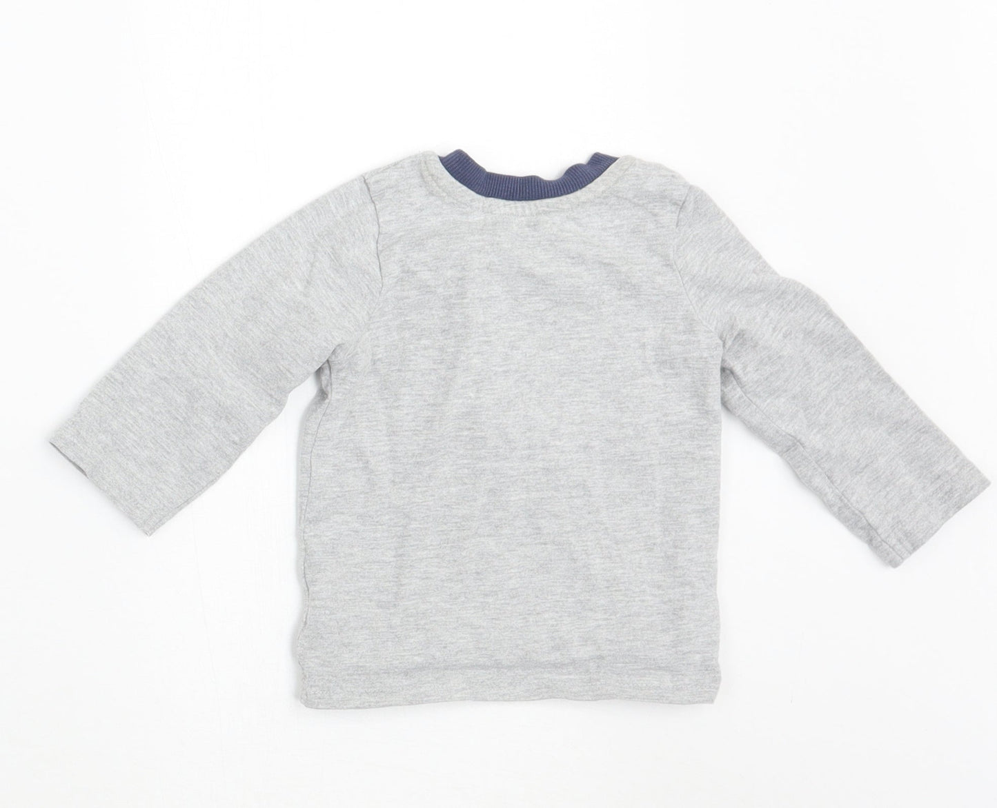 George Boys Grey   Basic T-Shirt Size 6-9 Months