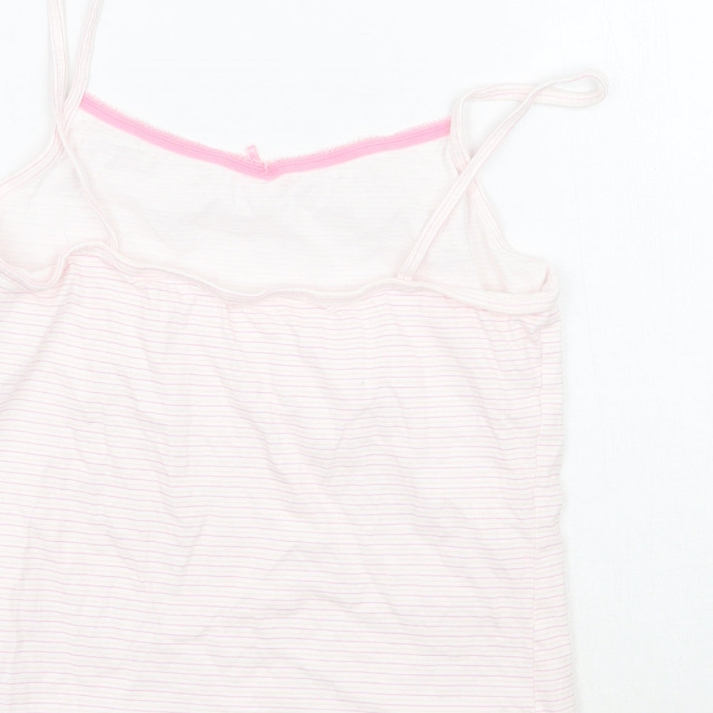 George Girls White Striped  Basic Tank Size 5-6 Years