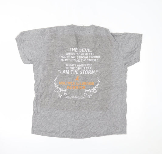SOLS Womens Grey   Basic T-Shirt Size L