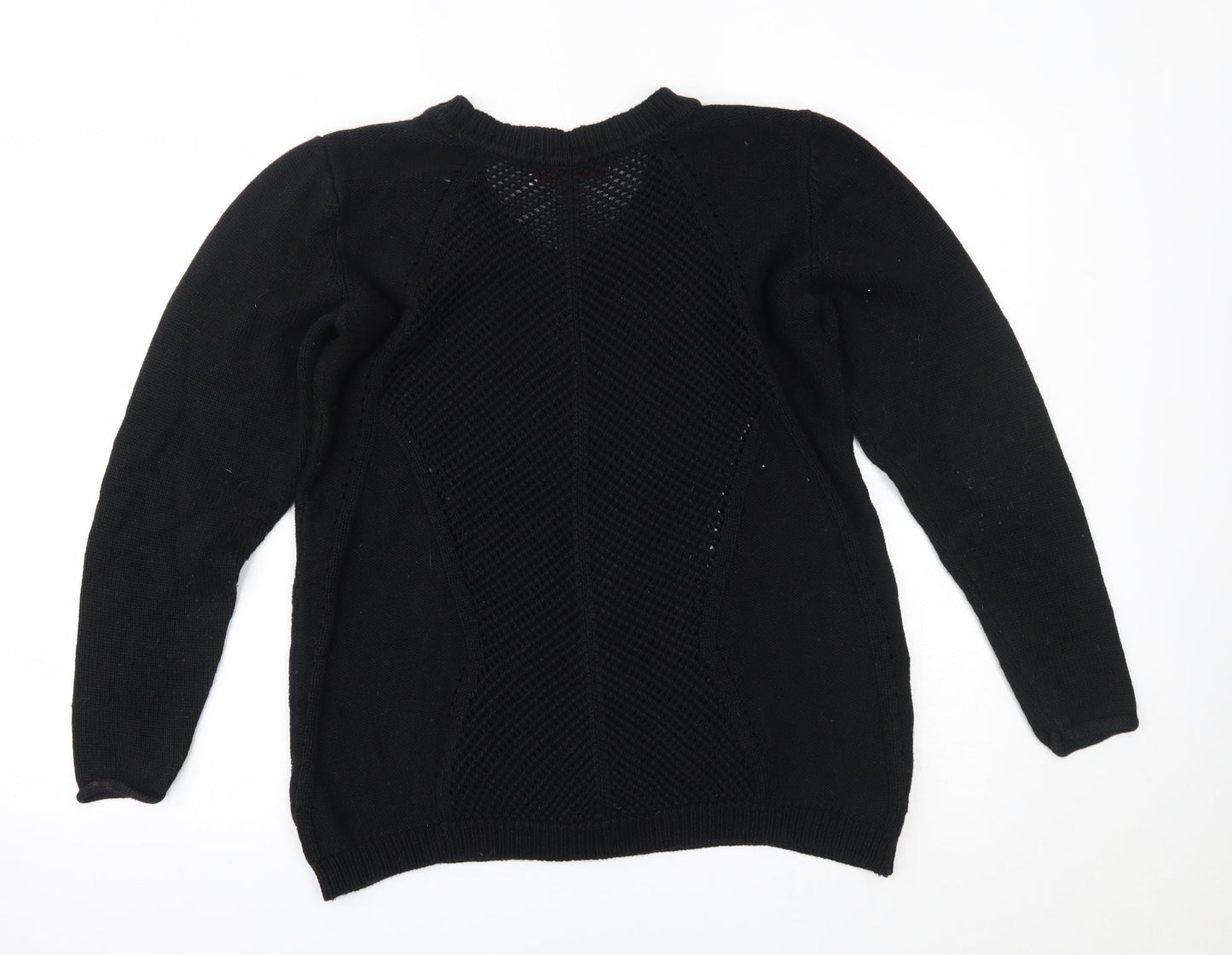 Sheego Womens Black   Pullover Jumper Size 14