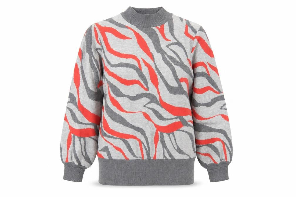 Marks and Spencer Womens Grey Animal Print  Pullover Sweatshirt Size M
