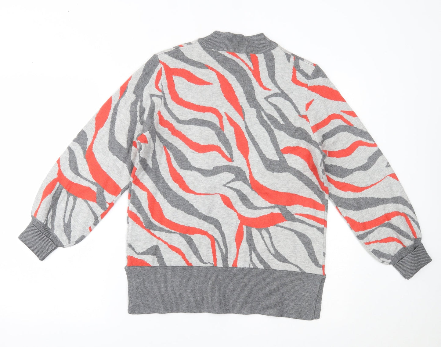 Marks and Spencer Womens Grey Animal Print  Pullover Sweatshirt Size M