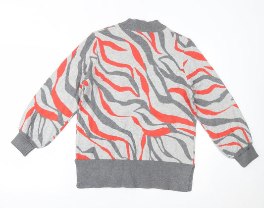 Marks and Spencer Womens Grey Animal Print  Pullover Sweatshirt Size M