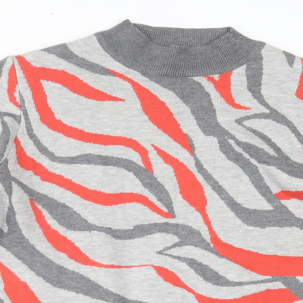 Marks and Spencer Womens Grey Animal Print  Pullover Sweatshirt Size M