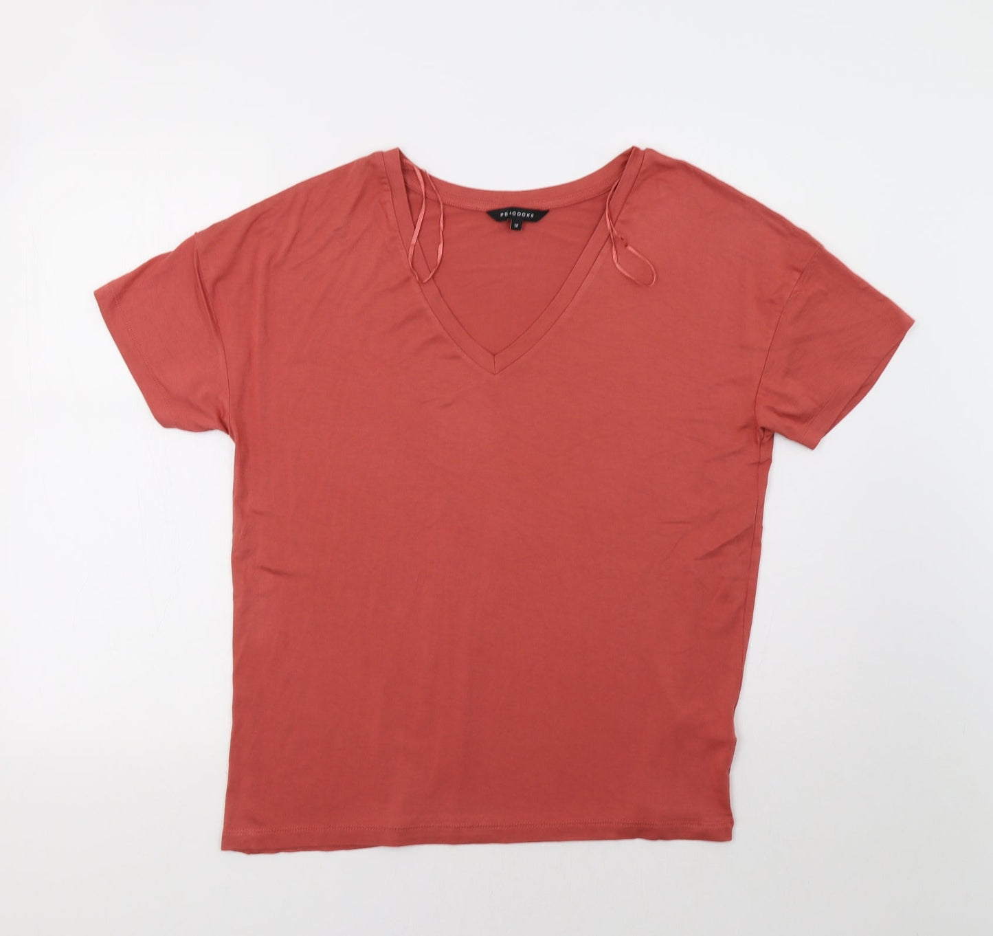 Peacocs Womens Pink   Basic T-Shirt Size 12