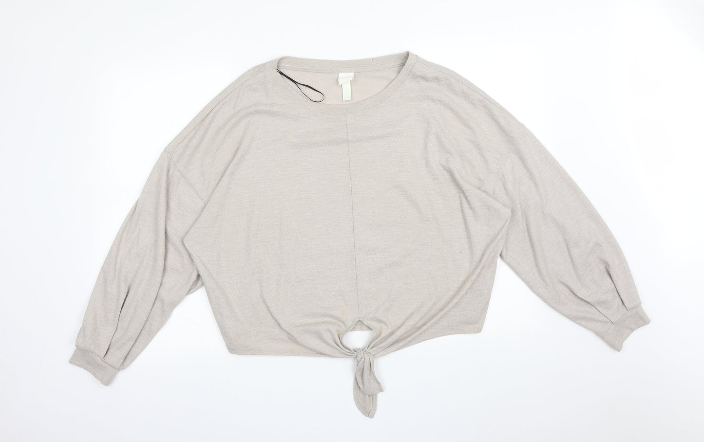 H&M Womens Grey   Basic T-Shirt Size L