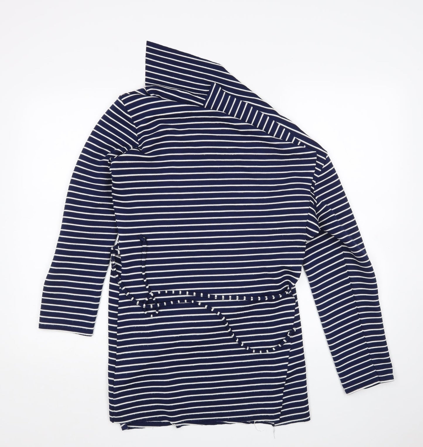 Voulez-Vous Womens Multicoloured Striped  Wrap Jumper Size XL