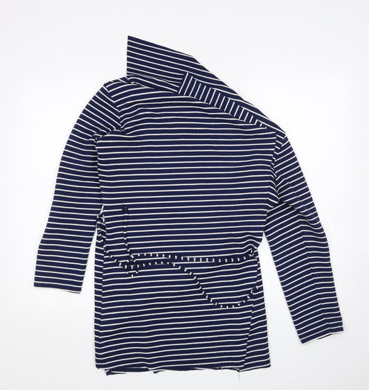 Voulez-Vous Womens Multicoloured Striped  Wrap Jumper Size XL