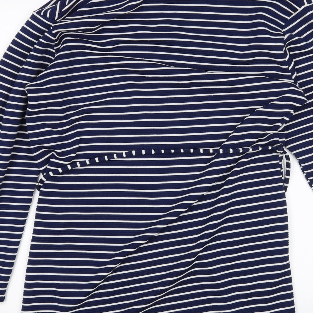Voulez-Vous Womens Multicoloured Striped  Wrap Jumper Size XL