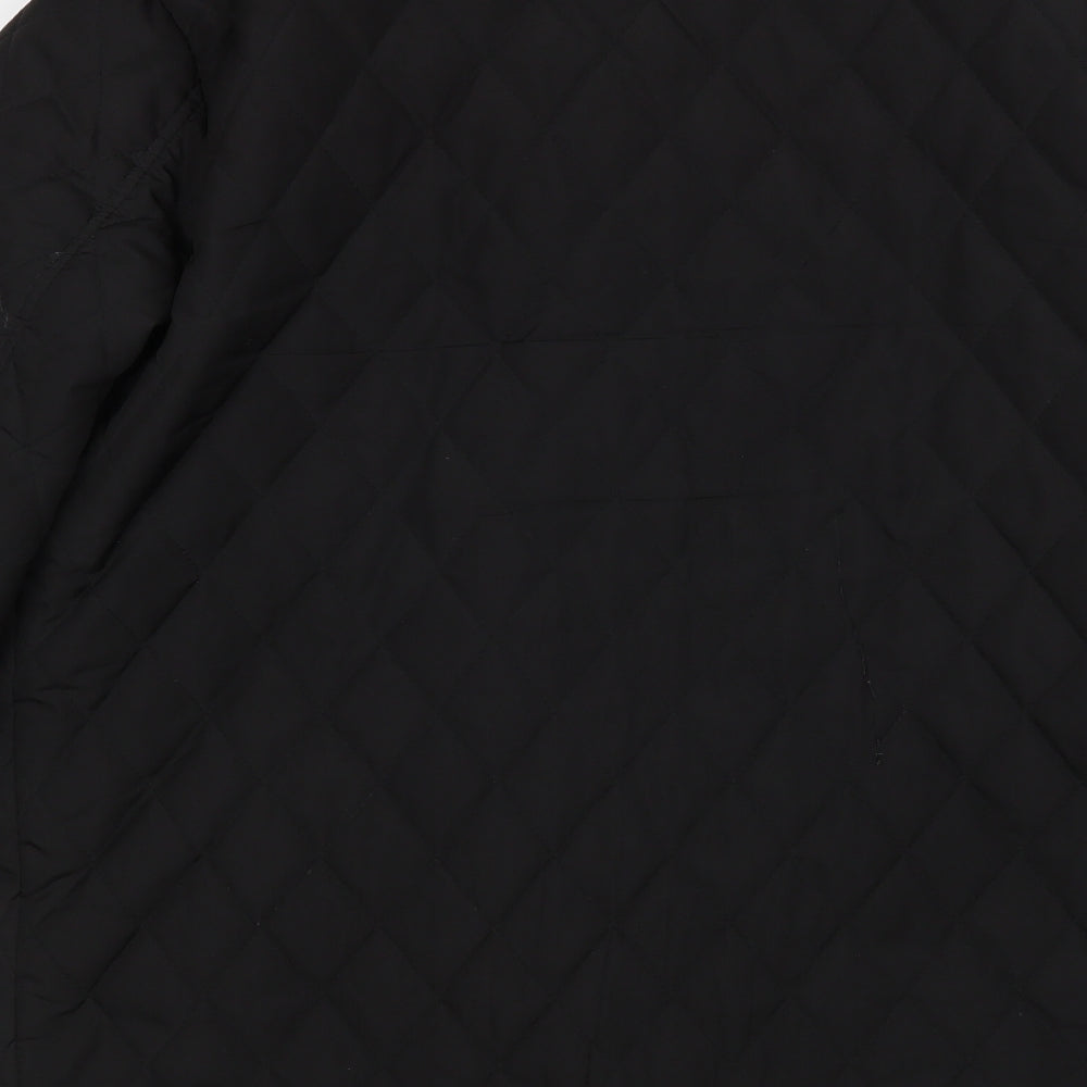 Propeller Womens Black   Quilted Coat Size M