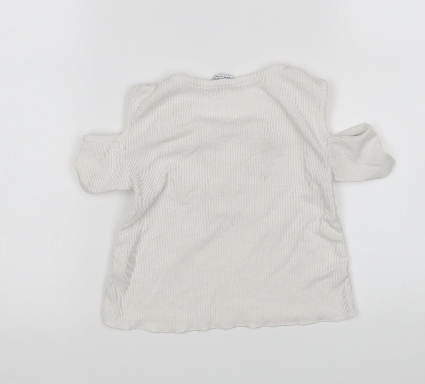 Primark Girls White   Pullover Jumper Size 7-8 Years