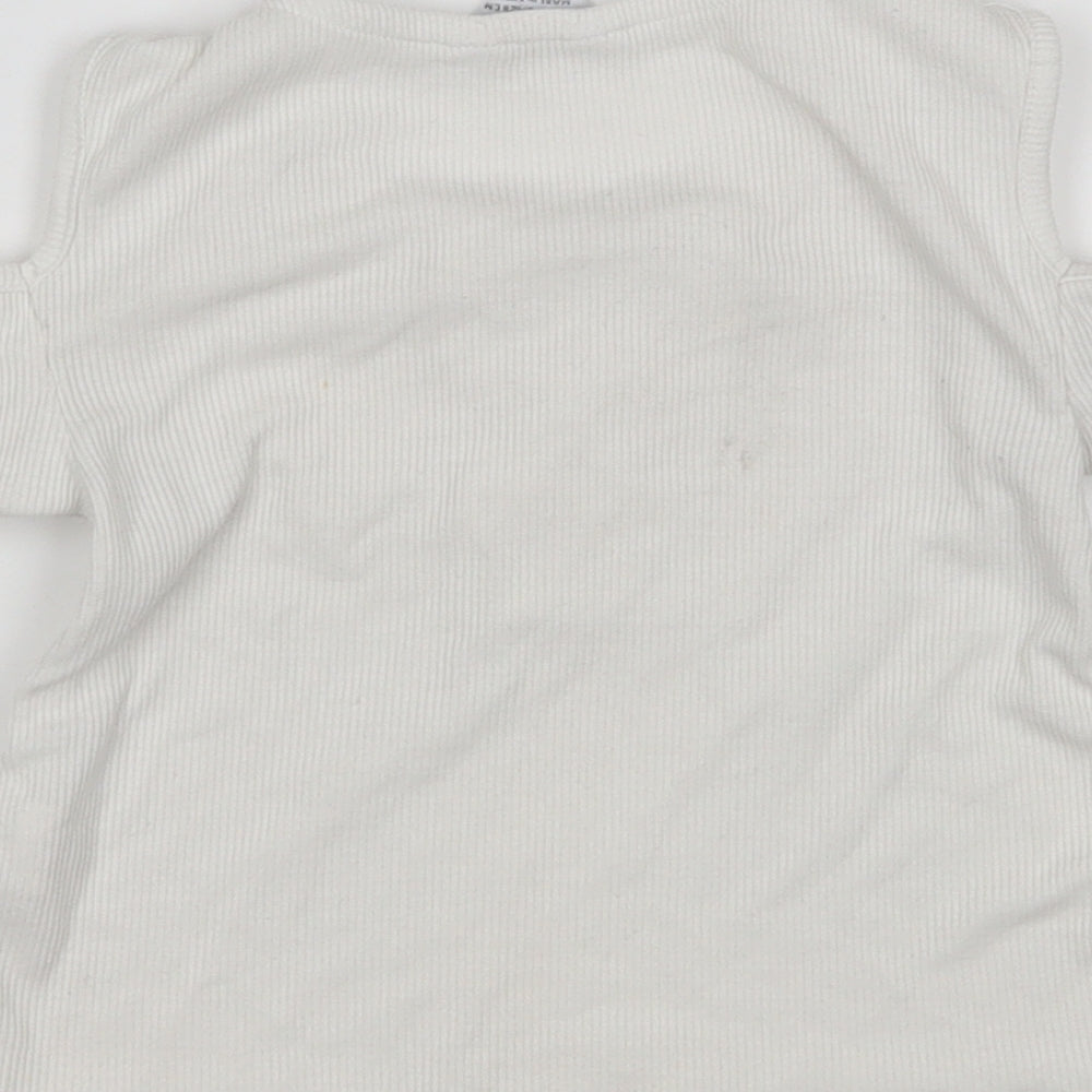 Primark Girls White   Pullover Jumper Size 7-8 Years
