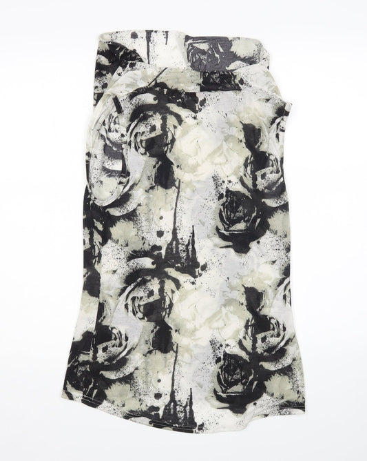 Miss Selfridge Womens Multicoloured Floral  Basic Blouse Size 8