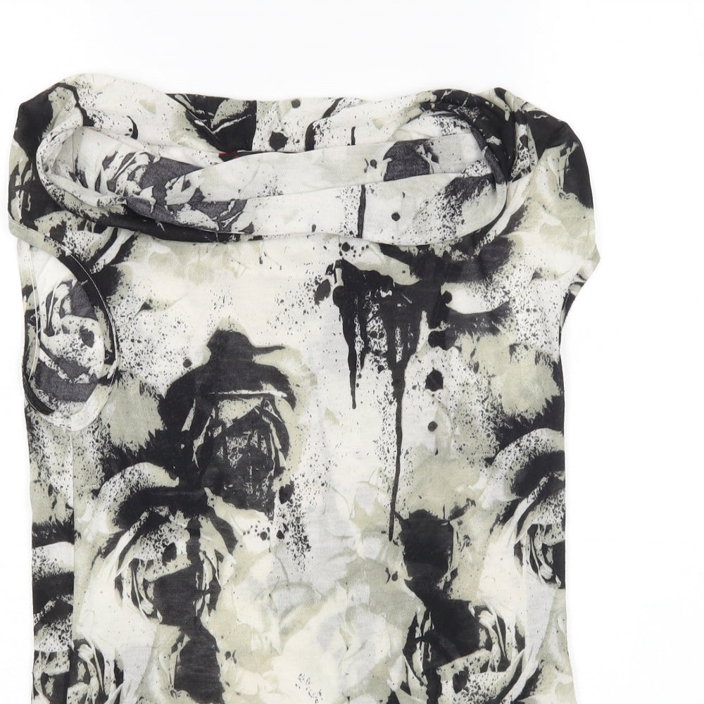 Miss Selfridge Womens Multicoloured Floral  Basic Blouse Size 8