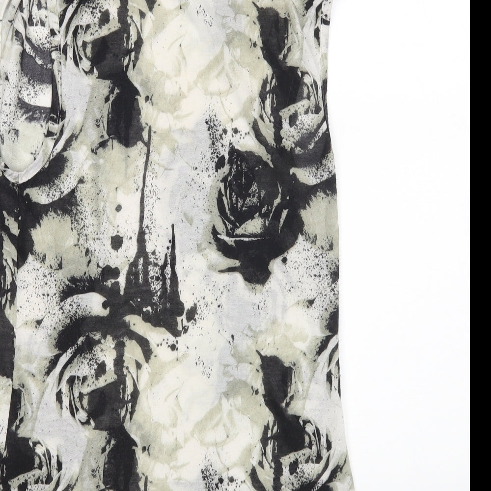 Miss Selfridge Womens Multicoloured Floral  Basic Blouse Size 8