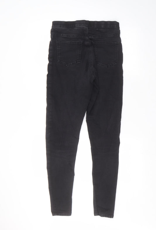 Marks and Spencer Womens Black   Straight Jeans Size 10 L28 in