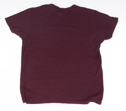 Preworn Mens Red    T-Shirt Size M